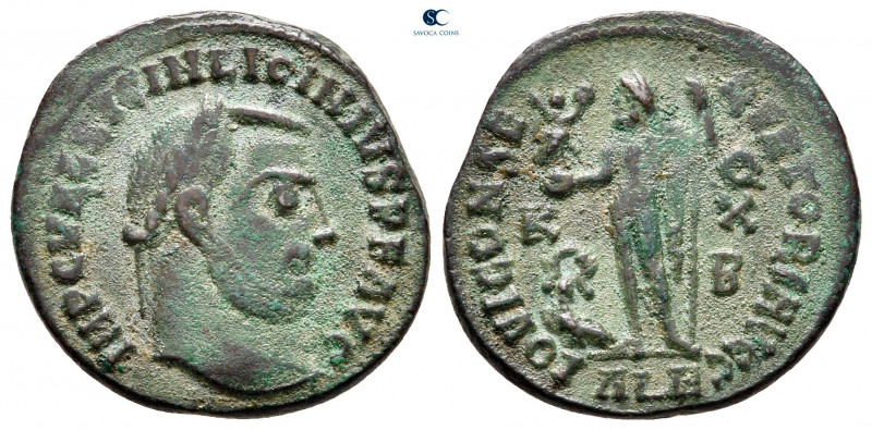 Licinius I AD 308-324. Alexandria
Follis Æ

19 mm, 3,52 g



very fine