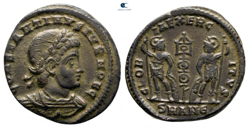 Constantine II, as Caesar AD 317-337. Antioch
Follis Æ

12 mm, 1,61 g



...