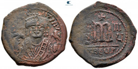 Tiberius II Constantine AD 578-582. Theoupolis (Antioch). Follis or 40 Nummi Æ
