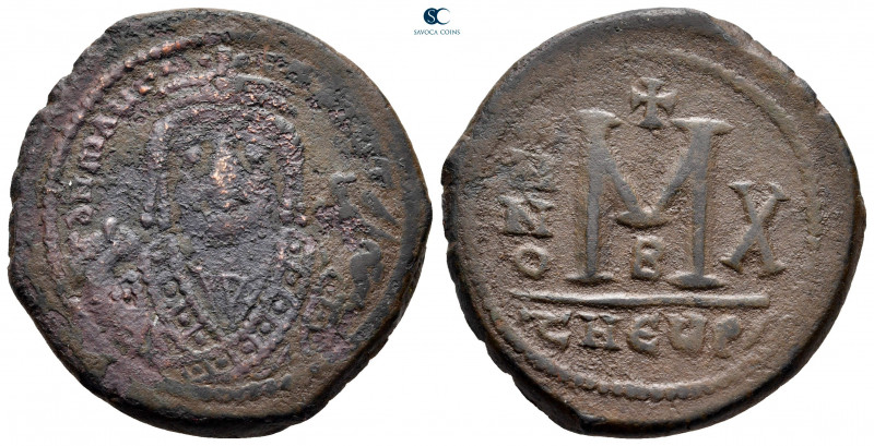 Maurice Tiberius AD 582-602. Theoupolis (Antioch)
Follis or 40 Nummi Æ

30 mm...