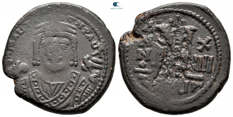 Maurice Tiberius AD 582-602. Theoupolis (Antioch)
Follis or 40 Nummi Æ

29 mm...