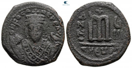 Phocas AD 602-610. From the Tareq Hani collection. Theoupolis (Antioch). Follis or 40 Nummi Æ