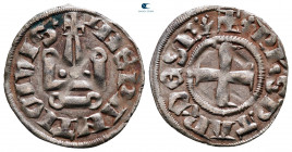 Philippe de Taranto AD 1307-1313. Lepanto (modern Nafpaktos). Denier Tournois BI