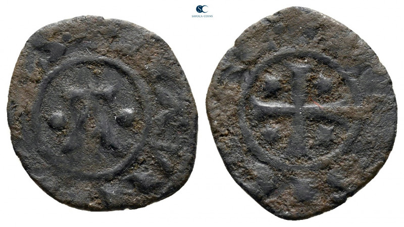 Manfredi AD 1258-1266. Kingdom of Sicily. 
Denaro Ae

15 mm, 0,72 g



ne...