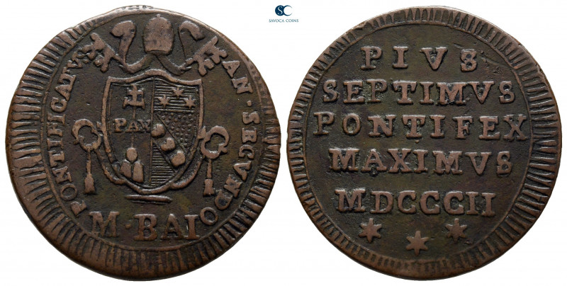 Italy. Papal State, Rome. Pius VII AD 1800-1823.
Baiocco Ae

27 mm, 6,25 g
...