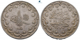 Turkey. Qustantînîya (Constantinople). Mehmed V Reşâd AD 1909-1918. 20 Kurush AR