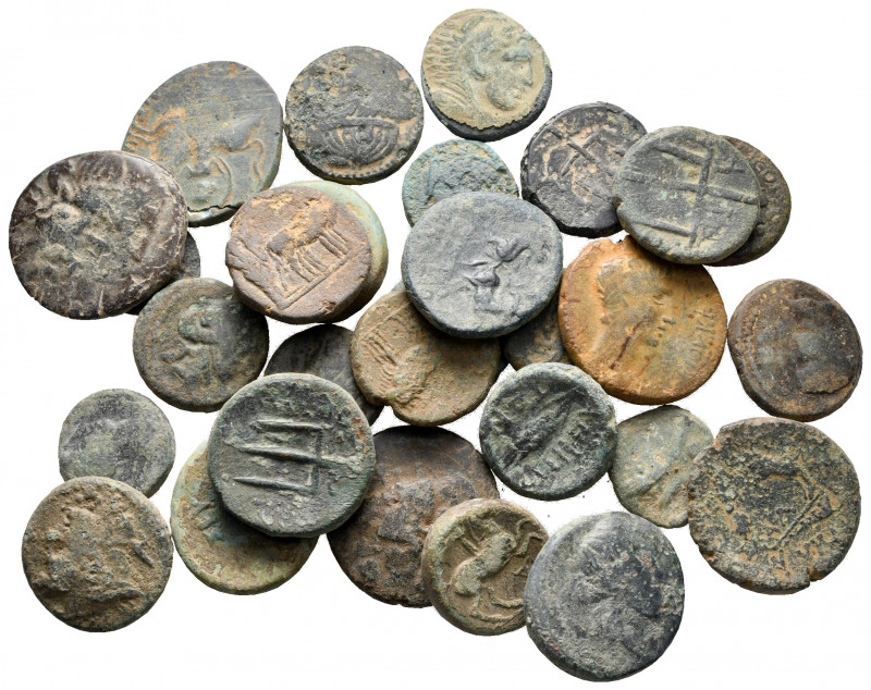 Lot of ca. 30 roman provincial bronze coins / SOLD AS SEEN, NO RETURN! 

nearl...