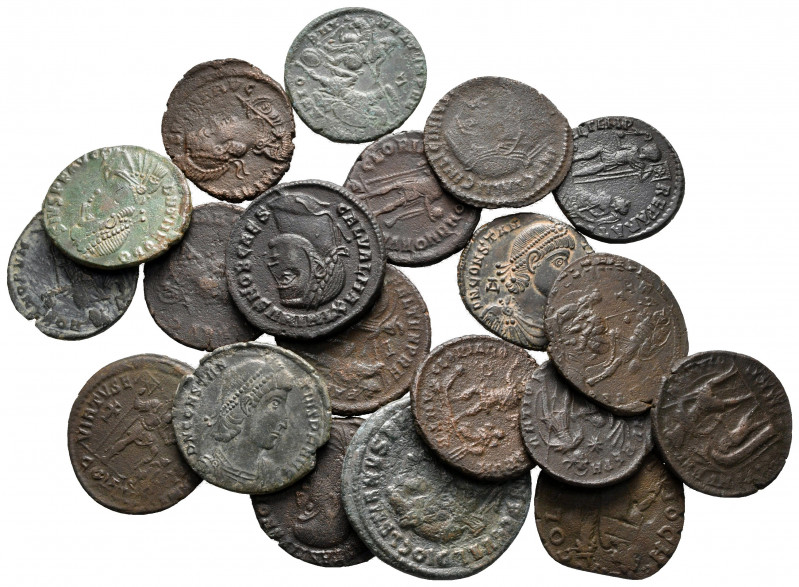 Lot of ca. 20 roman bronze coins / SOLD AS SEEN, NO RETURN! 

very fine