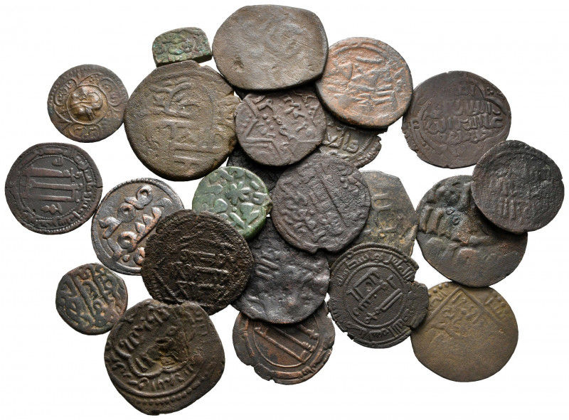 Lot of ca. 24 islamic bronze coins / SOLD AS SEEN, NO RETURN! 

nearly very fi...