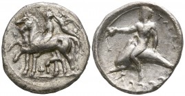 Calabria. Tarentum circa 380-345 BC. Nomos AR