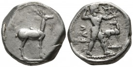 Bruttium. Kaulonia circa 475-388 BC. Stater AR