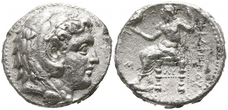 Kings of Macedon. Babylon. Philip III Arrhidaeus 323-317 BC.
Tetradrachm AR

...