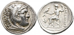 Kings of Macedon. Amphipolis. Alexander III "the Great" 336-323 BC. Posthumous issue.. Tetradrachm AR