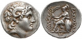 Kings of Thrace. Pergamon. Lysimachos 305-281 BC, (struck 287/6-282 BC).. Tetradrachm AR