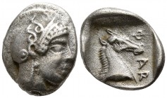 Thessaly. Pharsalos circa 450 BC. Hemidrachm AR