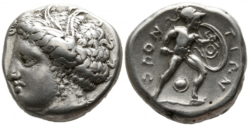 Lokris. Locri Opuntii circa 370-360 BC.
Stater AR

20mm., 12,10g.

Head of ...