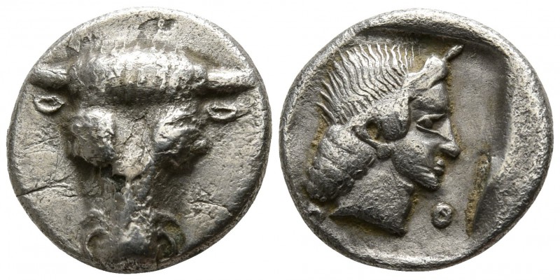 Phokis. Federal Coinage circa 457-446 BC.
Triobol AR

13mm., 2,06g.

Fronta...