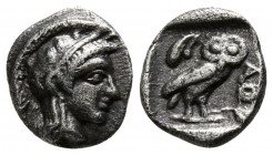 Attica. Athens 454-404 BC. Hemiobol AR