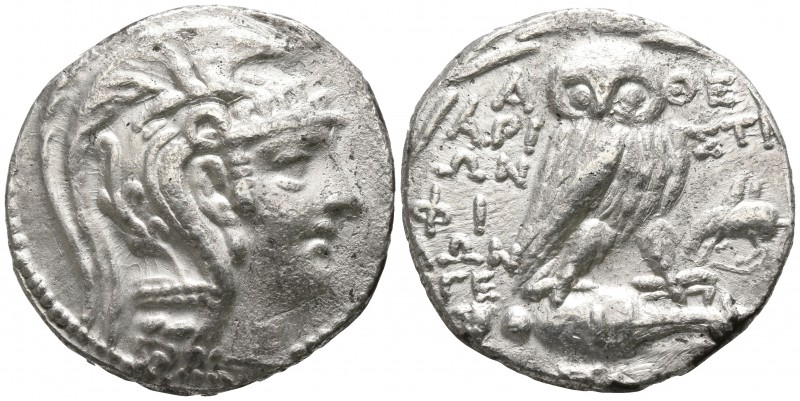 Attica. Athens. ΑΡΙΣΤΙΩΝ (Aristion) ΦΙΛΩΝ (Philon) -ΓΕ (-ge), magistrates circa ...