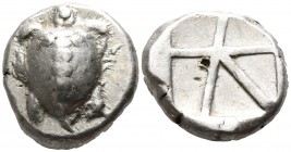 Islands off Attica. Aegina circa 480-457 BC. Stater AR