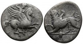 Corinthia. Corinth circa 330 BC. Trihemidrachm AR