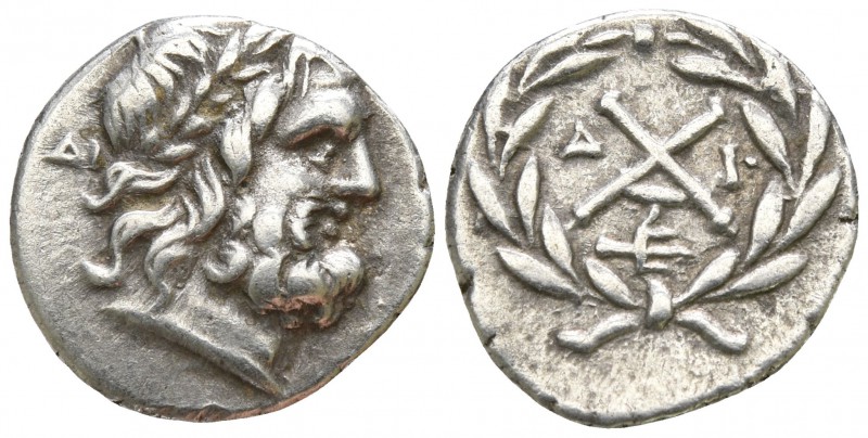 Achaia. Patrae. Achaian League circa 175-168 BC.
Triobol AR

13mm., 2,37g.
...