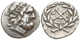 Achaia. Patrae. Achaian League circa 175-168 BC. Triobol AR