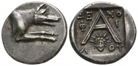 Argolis. Argos. ΞΕΝΟΦΙΛΟΣ (Xenophilos), magistrate circa 90-50 BC. Triobol AR
