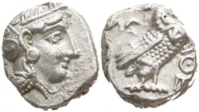 Asia Minor. Uncertain mint imitating Athens. 449 BC.
Tetradrachm AR

22mm., 1...