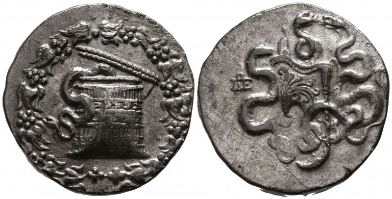 Mysia. Pergamon circa 166-67 BC, (struck circa 150-140 BC)..
Cistophoric Tetrad...