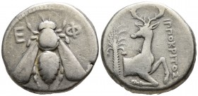 Ionia. Ephesos . ΙΠΠΟΚΡΙΤΟΣ (Hippokritos), magistrate circa 390-325 BC. Tetradrachm AR