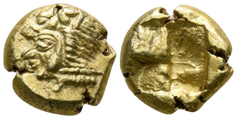 Ionia. Erythrai circa 520-480 BC.
Hekte EL

9mm., 2,59g.

Head of Herakles ...