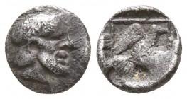 Ionia. Magnesia ad Maeander  . Archepolis circa 459 BC. Tetartemorion AR