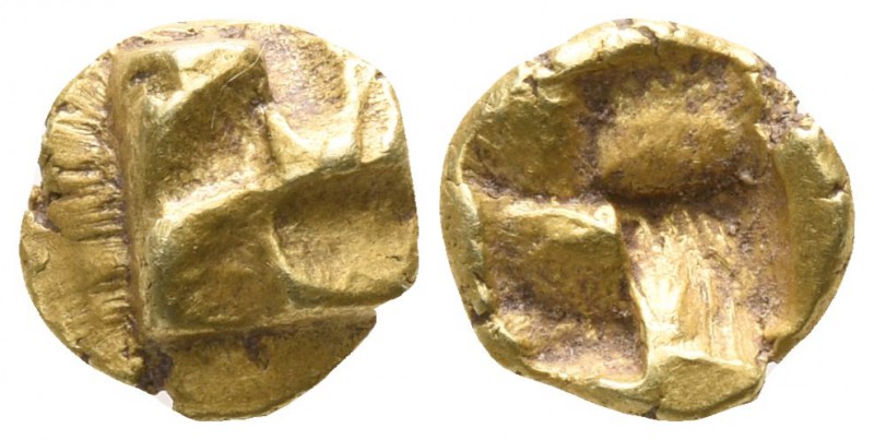 Ionia. Uncertain mint circa 625-600 BC.
1/24 Stater EL

6mm., 0,65g.

Raise...