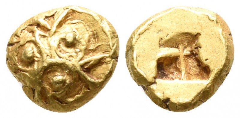 Ionia. Uncertain mint circa 550-500 BC.
1/24 Stater EL

4mm., 0,59g.

Roset...