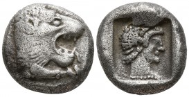Caria. Knidos   circa 520-490 BC. Drachm AR