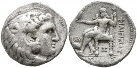 Seleukid Kingdom. Babylon (II) mint. Seleukos I Nikator As satrap, 321-315 BC. In the name of Philip III of Macedon.. Tetradrachm AR