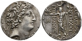 Seleukid Kingdom. Ptolemaïs (Ake). Antiochos VIII Epiphanes Grypos 121-97 BC. Tetradrachm AR