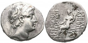 Seleukid Kingdom. Seleukeia on Tigris. Demetrios II Nikator, 1st reign. 146-138 BC. Tetradrachm AR
