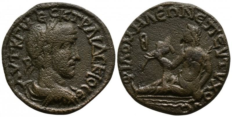 Phrygia. Philomelion . Traianus Decius AD 249-251.
Bronze Æ

23mm., 7,63g.
...