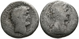 Seleucis and Pieria. Antioch. Mark Antony and Cleopatra circa 35 BC. Tetradrachm AR