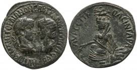 Mesopotamia. Singara. Gordian and Tranquillina AD 238-244. Bronze Æ