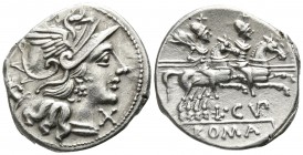 L. Cupiennius 147 BC. Rome. Denarius AR