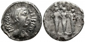 P. Accoleius Lariscolus 41 BC. Rome. Denarius AR