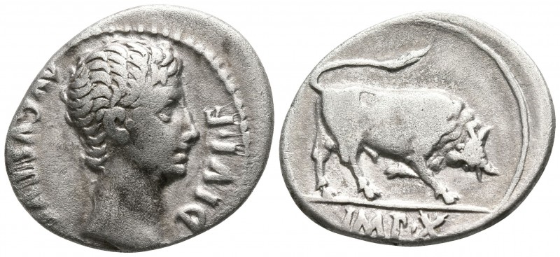 Augustus 27 BC-14 AD. Rome
Denarius AR

20mm., 3,58g.

AVGVSTVS DIVI • F, b...