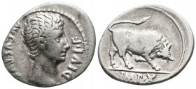 Augustus 27 BC-14 AD. Rome. Denarius AR