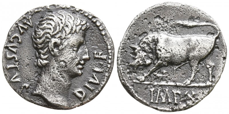 Augustus 27 BC-14 AD. Lugdunum
Denarius AR

18mm., 3,44g.

AVGVSTVS DIVI • ...