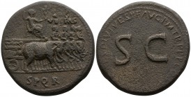 Divus Vespasianus AD 79. Rome. Sestertius Æ