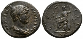 Hadrian AD 117-138, (ca. AD 125-128).. Rome. Quadrans Æ
