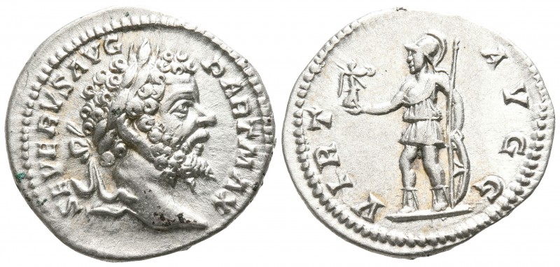 Septimius Severus AD 193-211. Rome
Denarius AR

18mm., 3,38g.

SEVERVS AVG ...